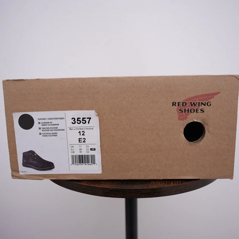 Red Wing 3557 Zero-G Lite Men 12‎ E2 Black Aluminum Toe Puncture Resistant Boots
